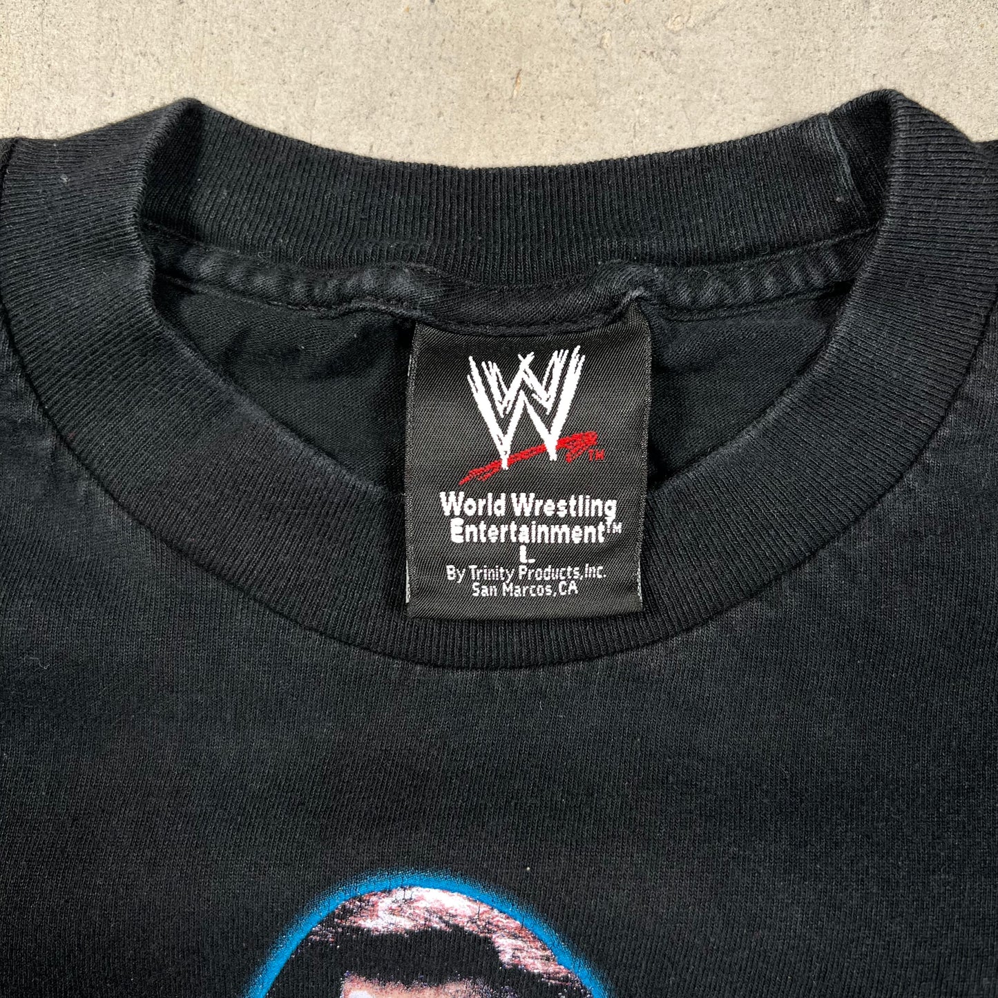 2002 The Undertaker Wrestle Mania Black Tee Size Large USED v19533