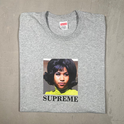 Supreme Aretha Franklin Grey Tee (2026) Size Medium USED x17440