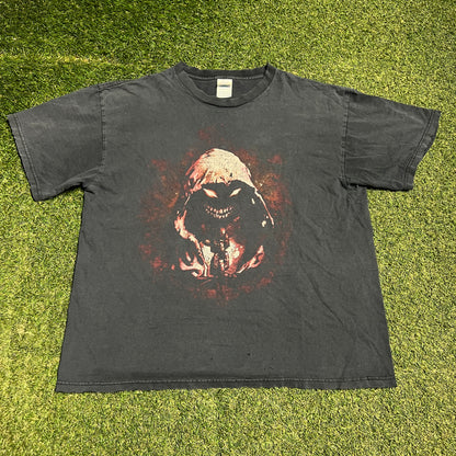 200 Disturbed Tour Black Tee Size XL USED v16393