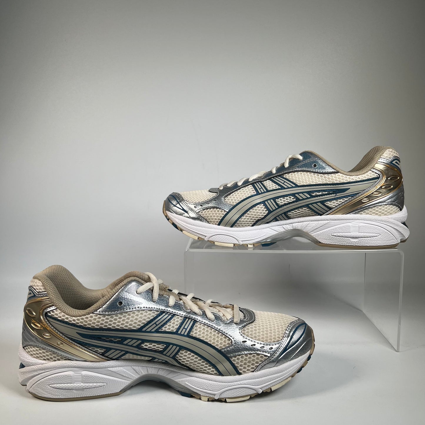 Asics Gel-Kayanio 14 Cream Pure Silver Champagne (2021) Size 10 USED s22259