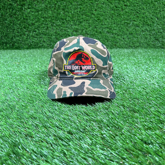 1997 Jurassic Park "Lost World" Camo Hat USED v17871