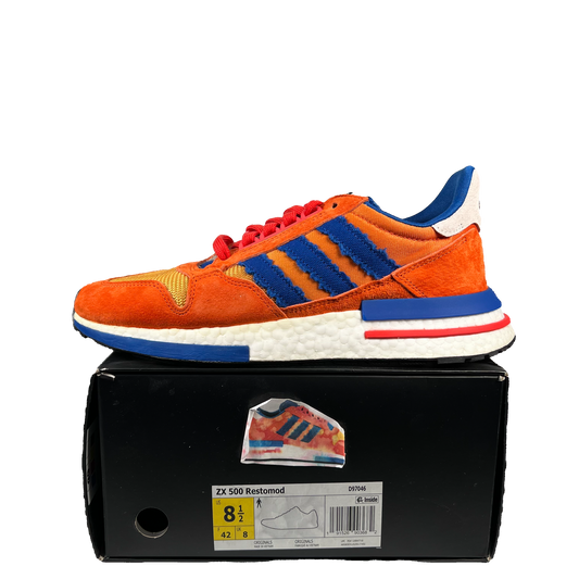 Adidas ZX 500 Dragon Ball Z Son Goku (2018) Size 8.5 USED s19211