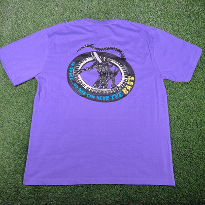 Real Bad Man Crimewave Space Bass Purple Tee Size XL NEW x14703