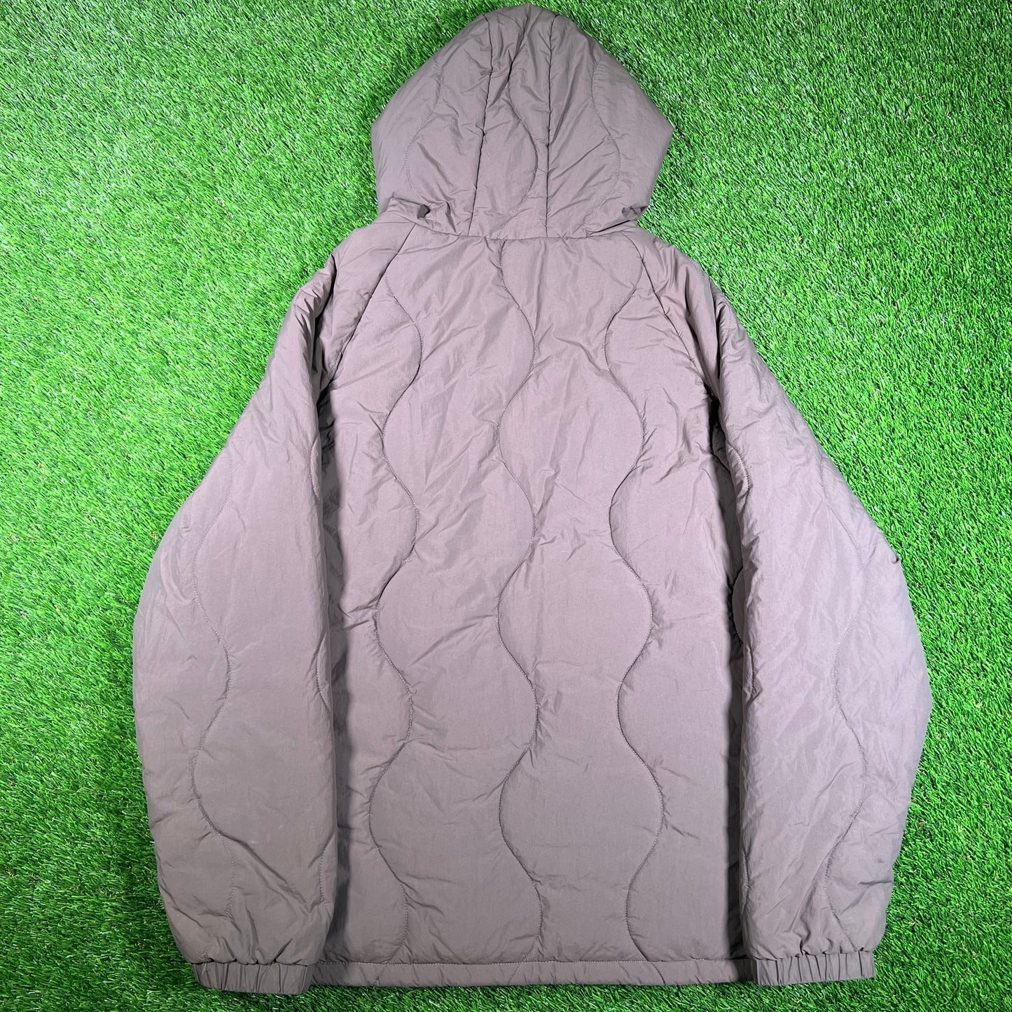 Satta Mauve Primaloft Hooded Down Jacket Size Large USED