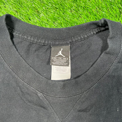 Y2K Jordan 11 Black Tee Size XXL USED v18723