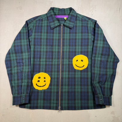 CPFM Check Zip Green Work Jacket Size 4 (XL) USED x16997