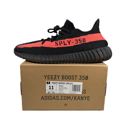 Yeezy 350 Core Black Red (2016) Size 11 USED s18037
