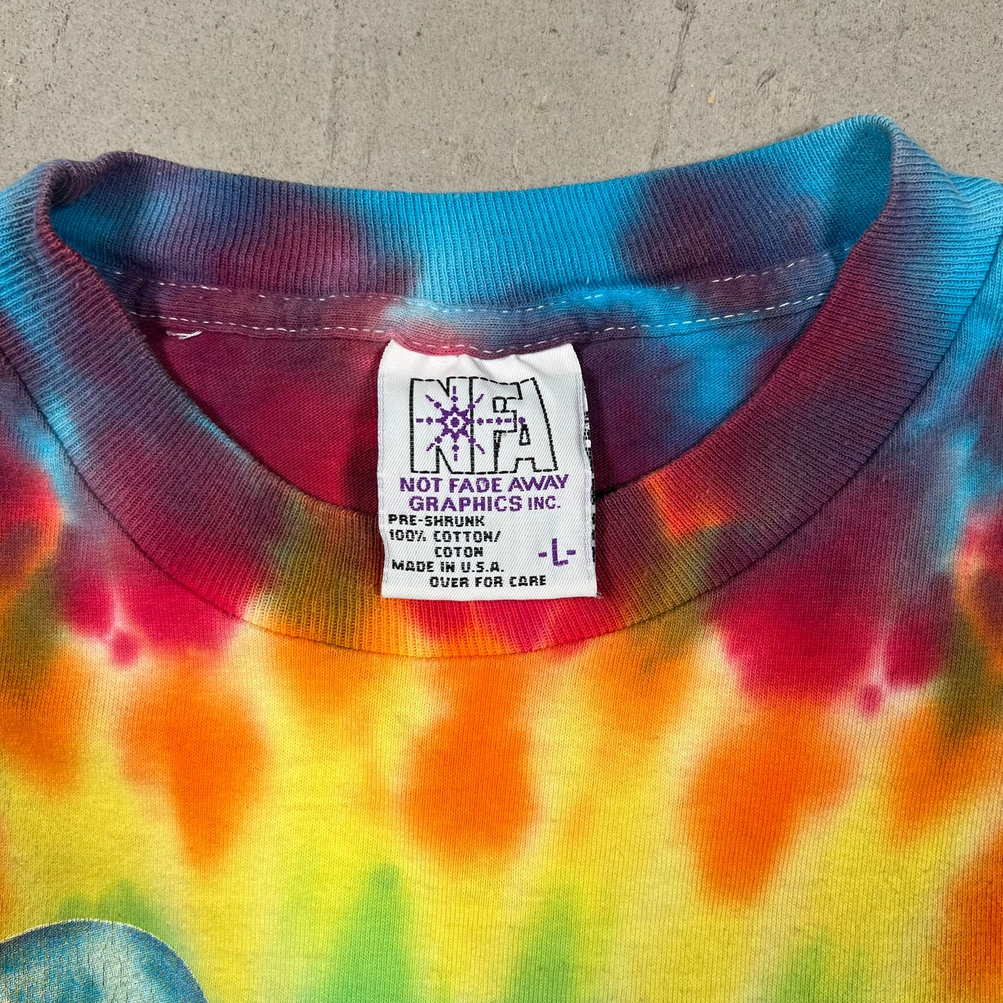 1994 Woodstock Fest Tie Dye Tee Size Large USED v19447
