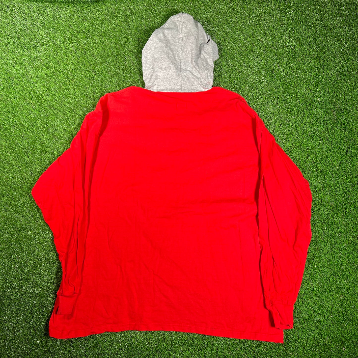 1994 Guess Red Hoodie Longsleeve Size XXL USED v18131