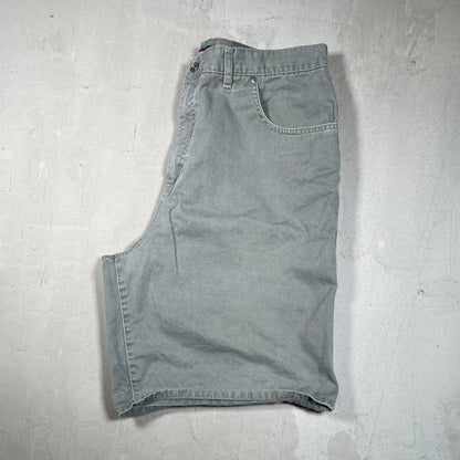 Y2K Quiksilver Washed Grey Shorts Size 36 USED v19371