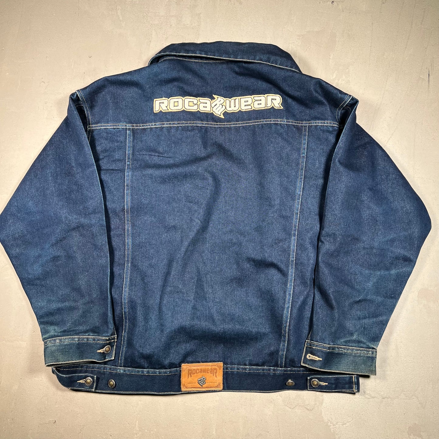 Y2K Rocawear Denim Jacket Size XXL USED v19418