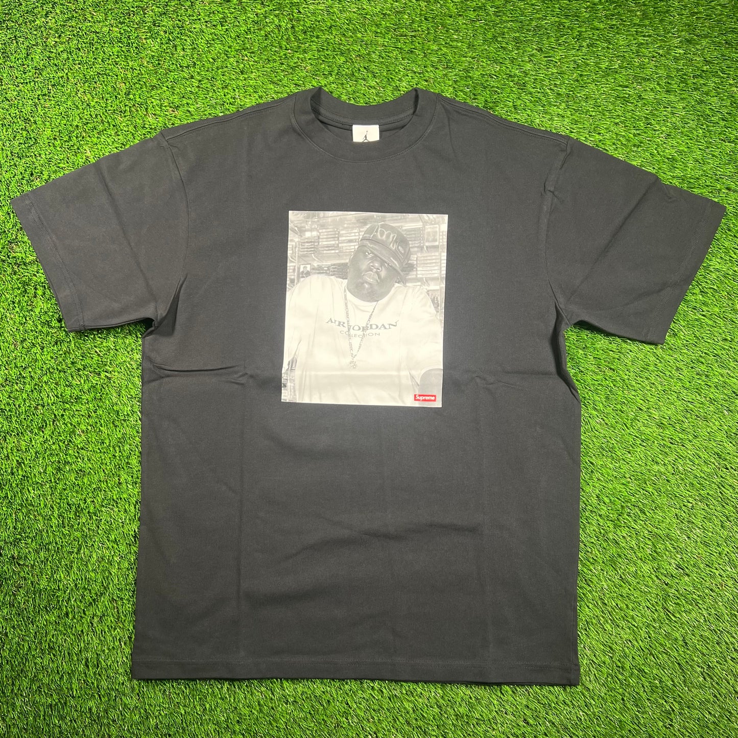 Supreme Jordan Biggie Black Tee (2024) Size Medium NEW x16396