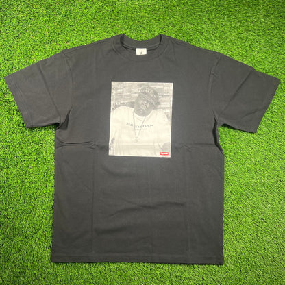 Supreme Jordan Biggie Black Tee (2024) Size Medium NEW x16396
