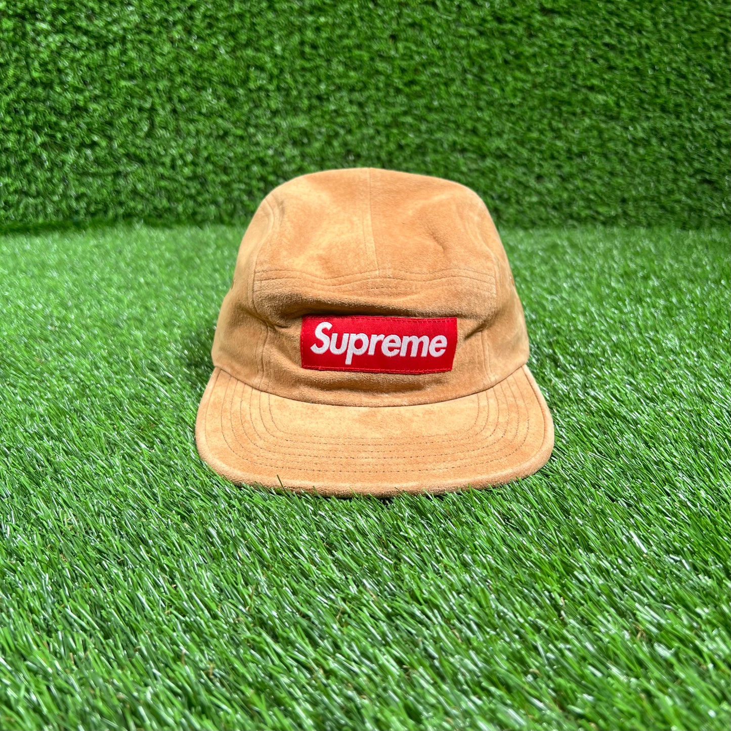 Supreme Brown Suede Camp Cap (2017) NEW x16057