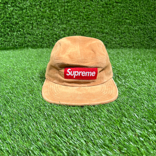 Supreme Brown Suede Camp Cap (2017) NEW x16057