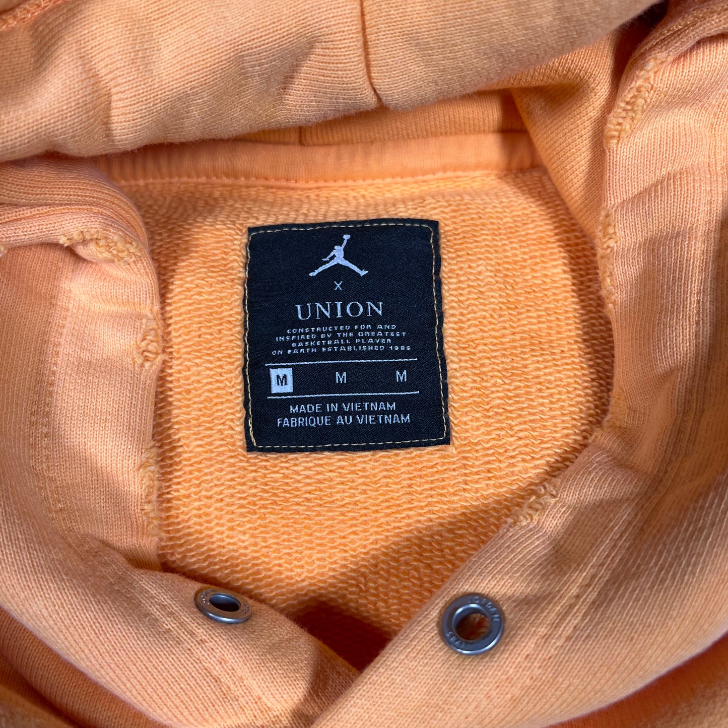 Jordan Union LA Yellow Hoodie Size Medium USED x14668