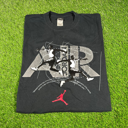 2010s Jordan Michael Jordan Has Overcome Black Tee Size XL USED v16807