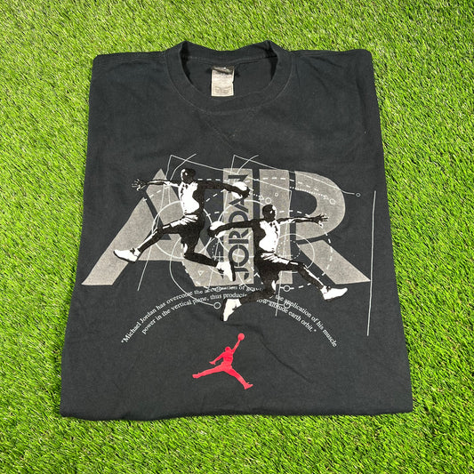 2010s Jordan Michael Jordan Has Overcome Black Tee Size XL USED v16807