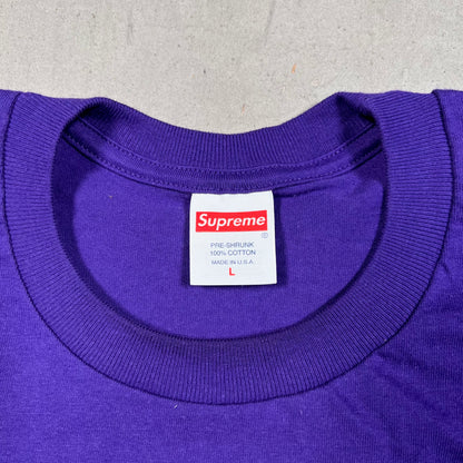 Supreme Box Logo Tee Purple (2023) Size Large USED x17585