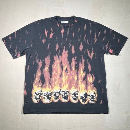 Supreme MM6 Maison Margiela Liquid Blue Oversized Tee Size Large USED x17080