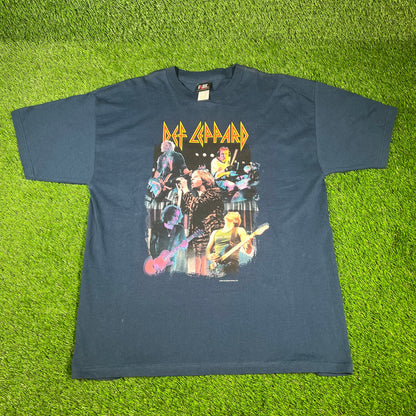 2000 Def Leppard Navy Euphoria Tour Tee Size XL USED v16620