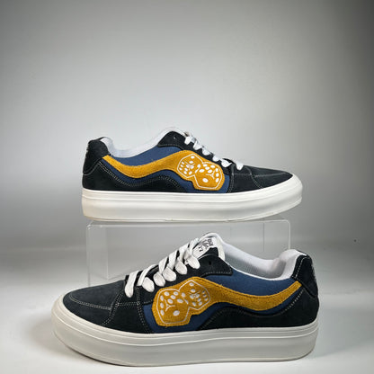 High Rollers 777 Blue Yellow Dice Shoe Size 10 USED s22173