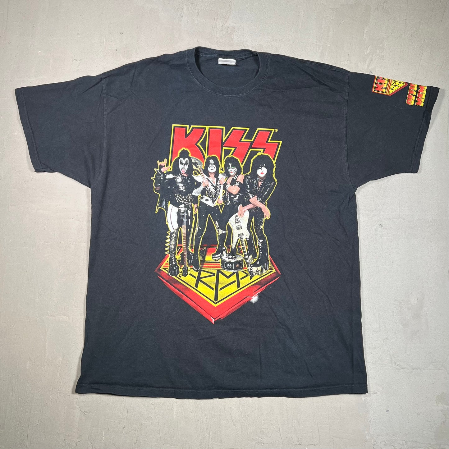 Kiss Army Offical Member Black Tee Size XXL USED v19357