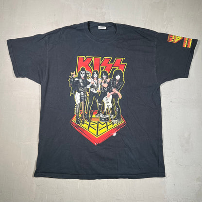 Kiss Army Offical Member Black Tee Size XXL USED v19357