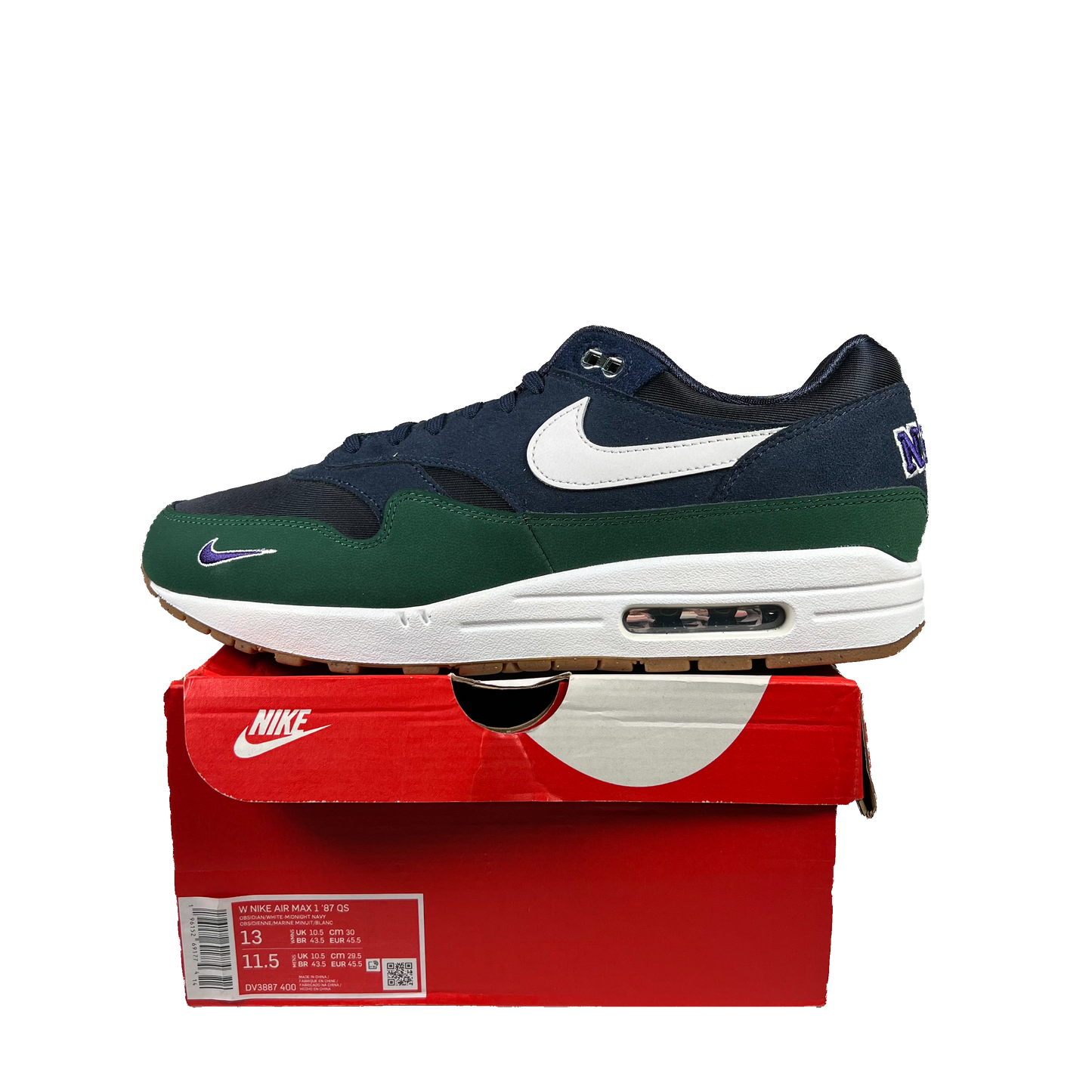 Nike Air Max 1 Gorge Green (2022) Size 11.5M/13W NEW s19424