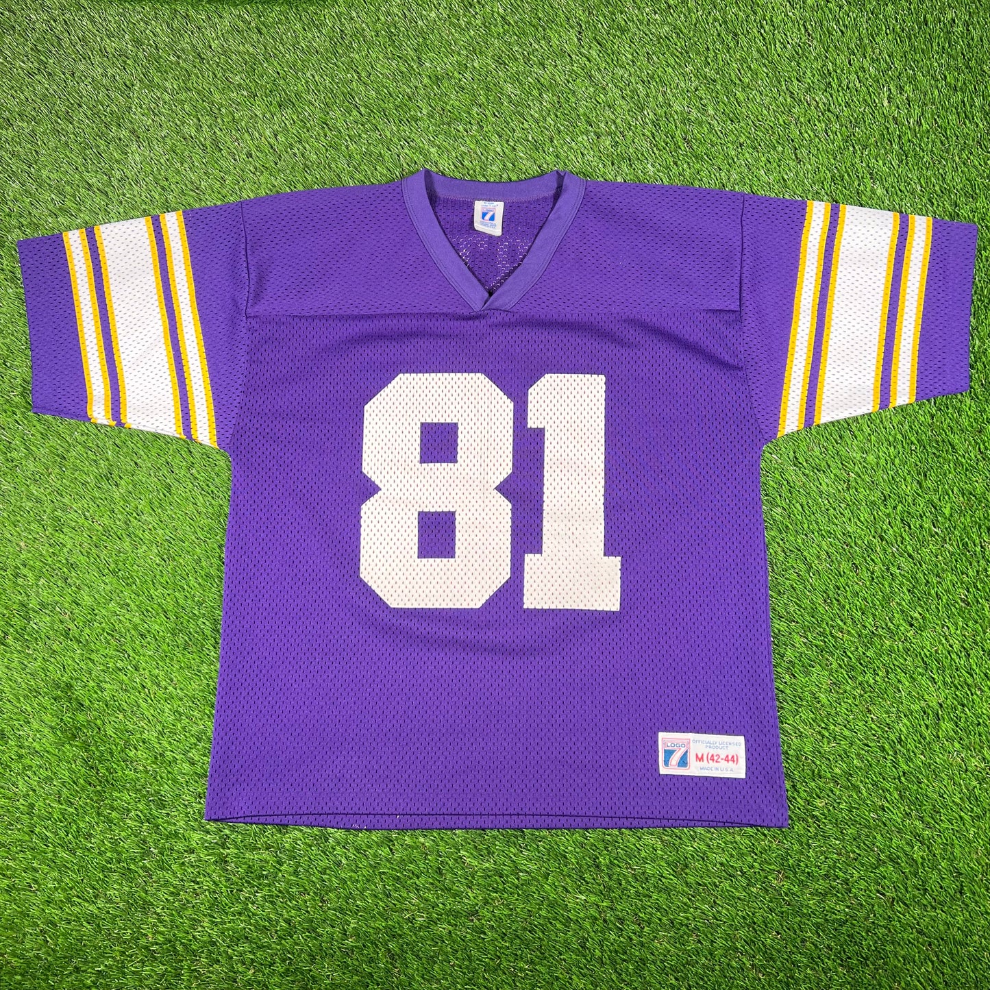 1990s Cris Carter Purple Vikings Jersey SIze Medium USED v17882