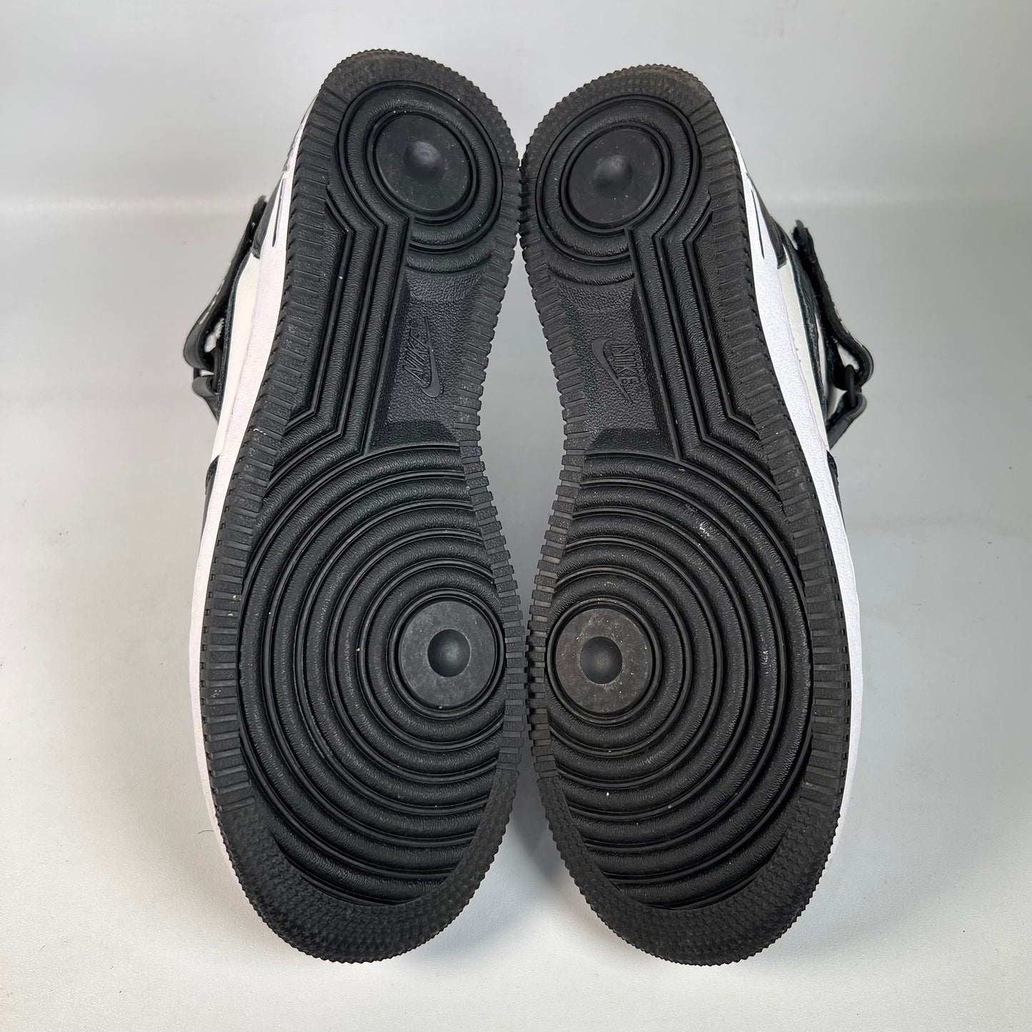 Nike Air Force 1 Mid Stussy Light Bone Black (2022) Size 10.5 USED s22287