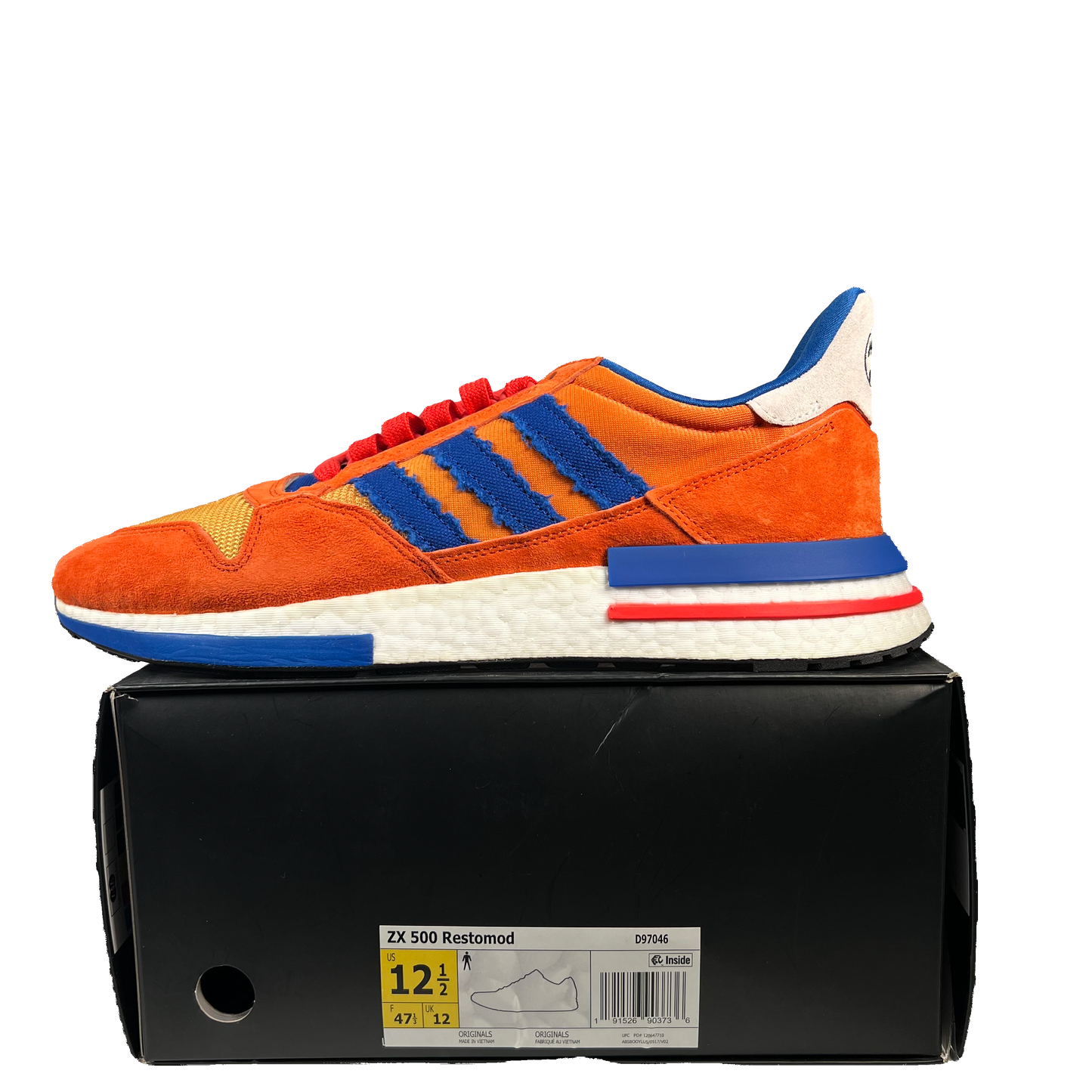 Adidas ZX 500 Dragon Ball Z Son Goku (2018) Size 12.5 NEW s20956