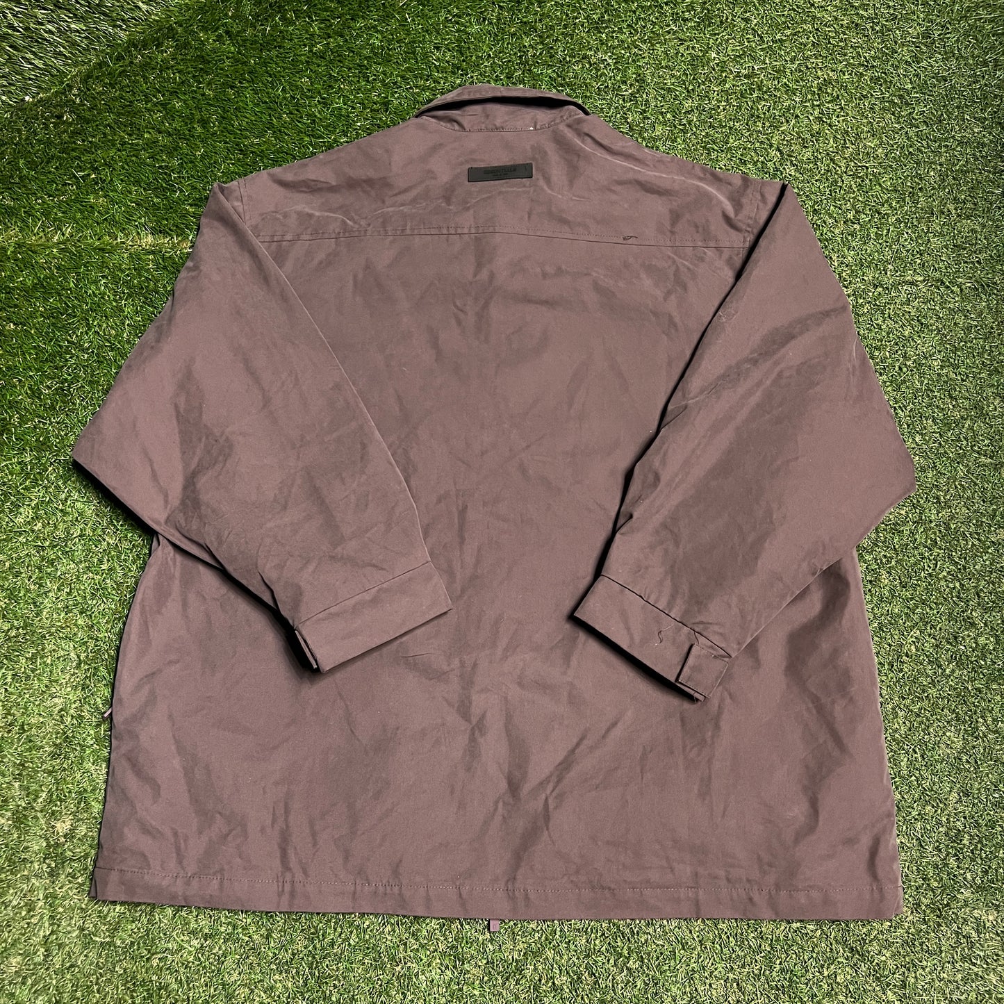 Fear of God FOG Essentials Brownish Zip Up Jacket Size Medium USED x13829