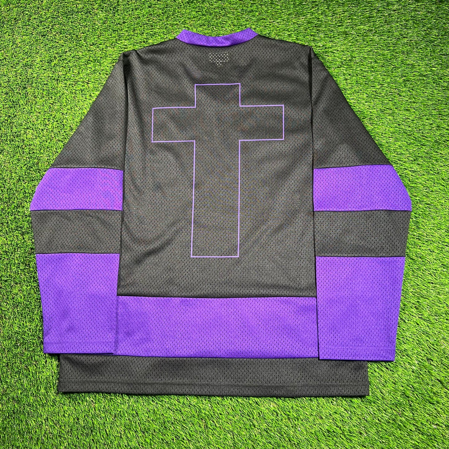 Supreme Black Sabbath Black/Purple Hockey Jersery (2016) Size Medium USED x16215