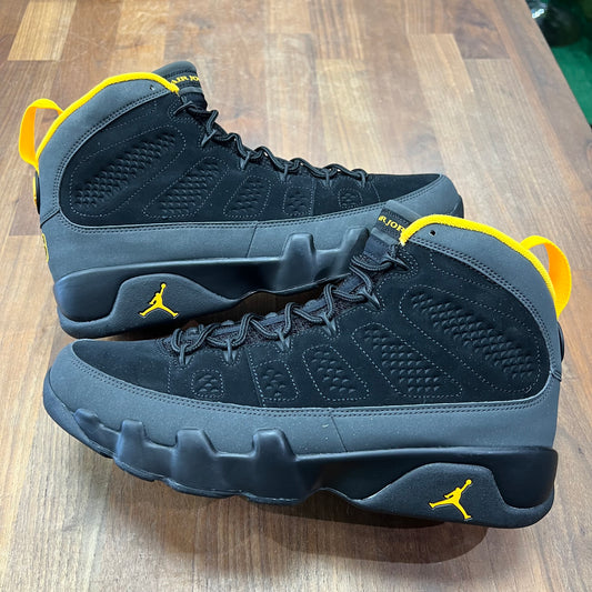 Jordan 9 Dark Charcoal University Gold Size 10 NEW s16929