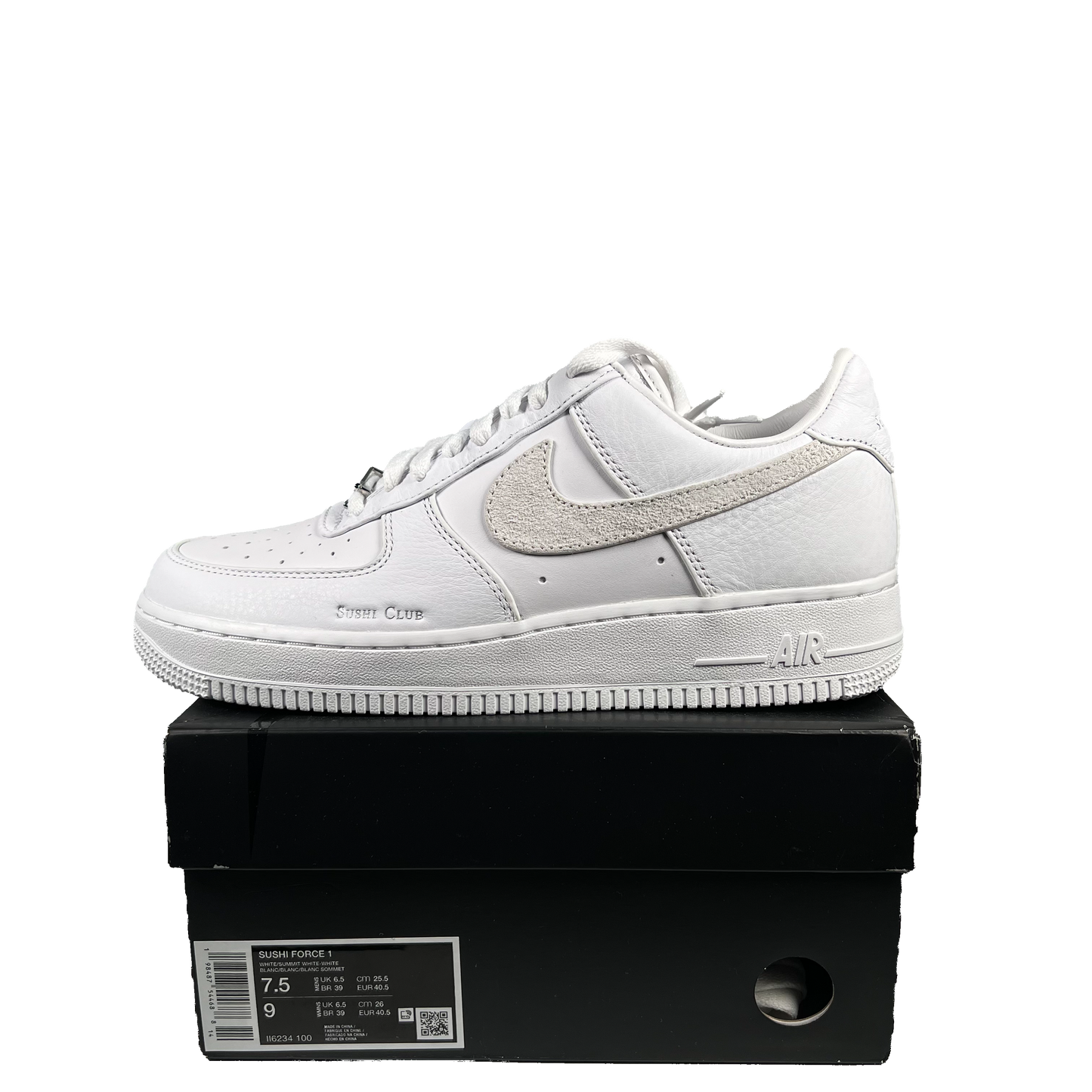 Nike Air Force 1 Low Sushi Club White (2025) Size 7.5 NEW s19191