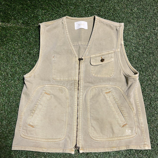 Aime Leon Dore ALD Pale Green Denim Vest Size XS USED x13922