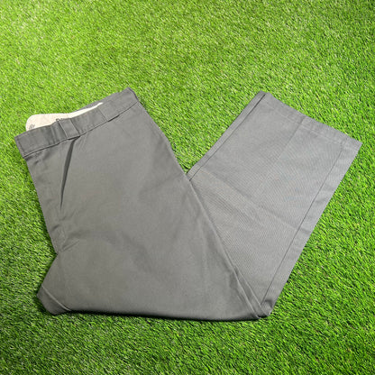 Dickies Straight Leg Grey Pants Size 46x30 USED v18079
