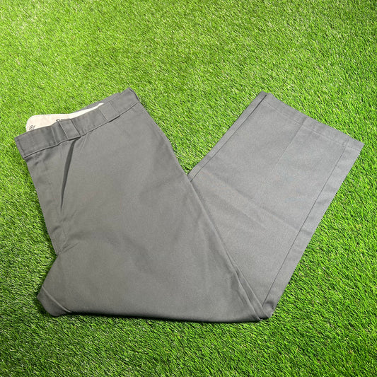 Dickies Straight Leg Grey Pants Size 46x30 USED v18079
