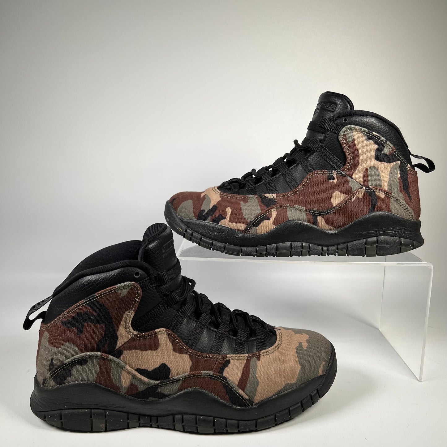 Jordan 10 Woodland Camo (2019) Size 7.5 USED s19258