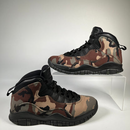 Jordan 10 Woodland Camo (2019) Size 7.5 USED s19258