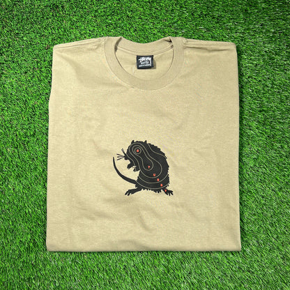 Stussy Rat Target Olive Green Tee Size XL NEW x16646