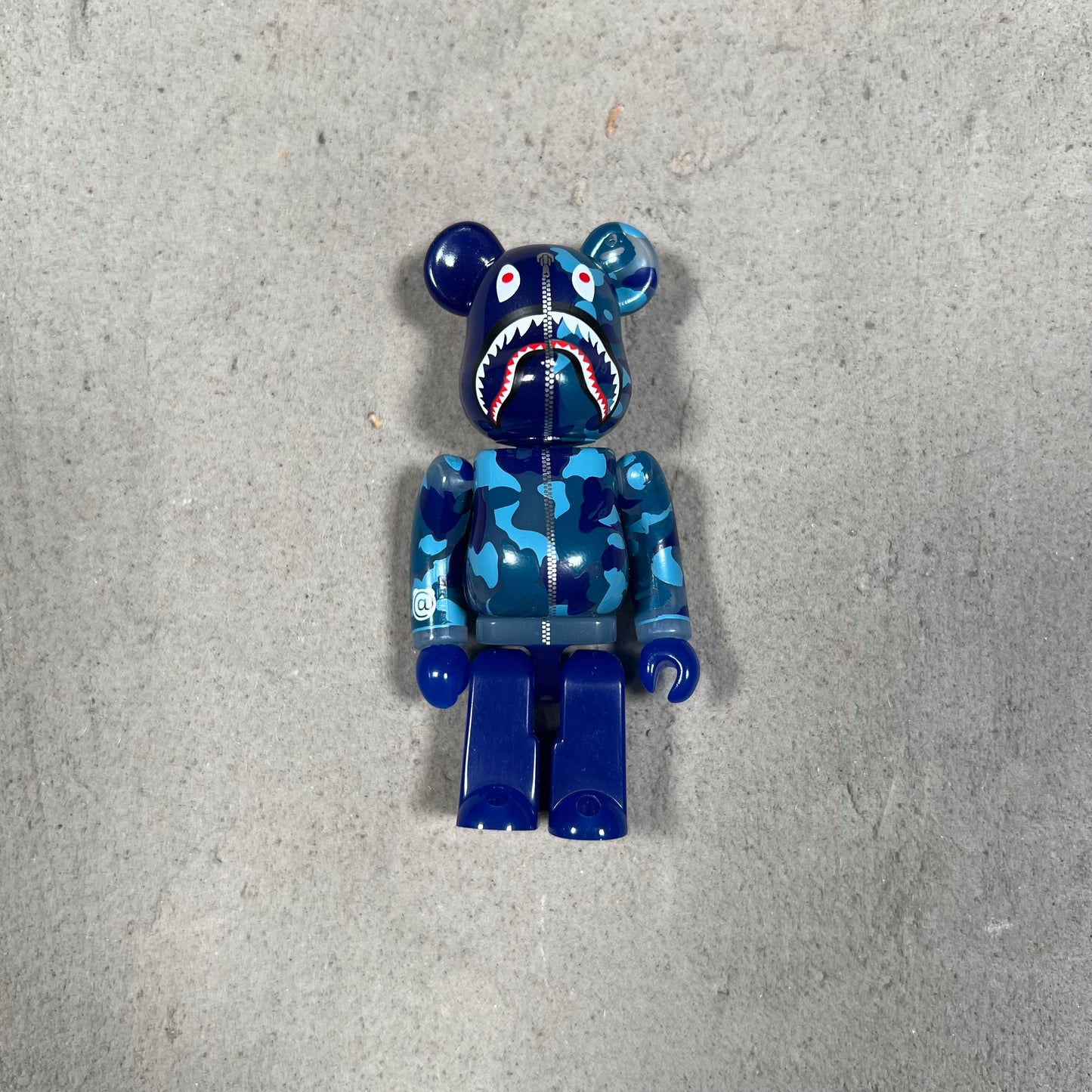 Bearbrick BAPE ABC Camo Shark Set Clear Blue (2020) USED x17310