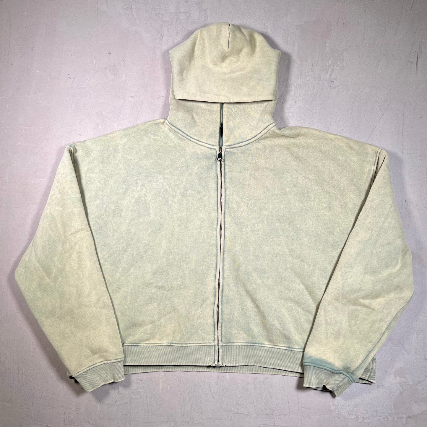 GV Gallery Raspberry Hills Sage Green Full Zip Hoodie Size XXL USED x17485