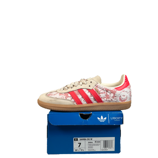 Adidas Samba Liberty London Better Scarlet (2025) Size 5.5M/7W USED s21130
