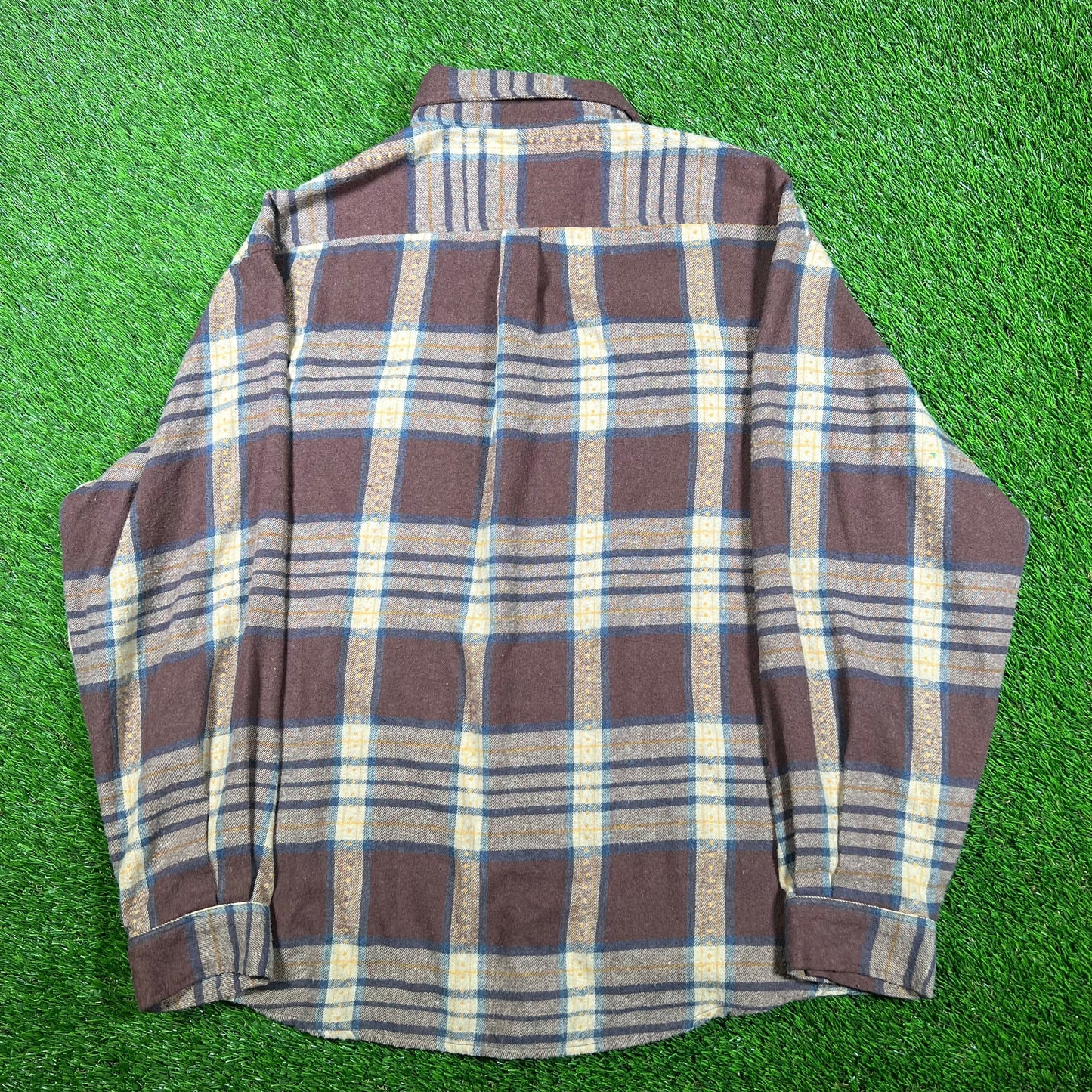 Brother Brother Maroon Plaid Flannel Size Large USED x14800