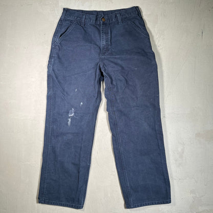 Y2K Carhartt Workwear Navy Blue Pants Size 34x30 USED v19467