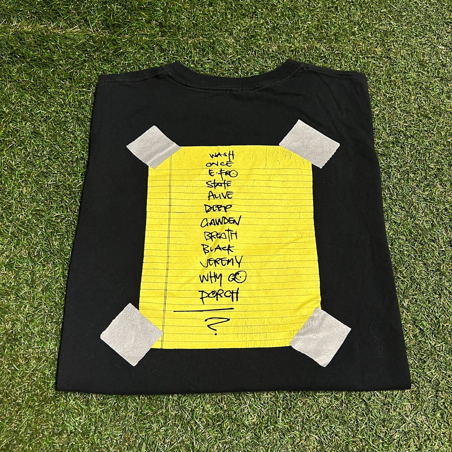 Pearl Jam Modern Alive Tour Black Tee Size Large USED v16426