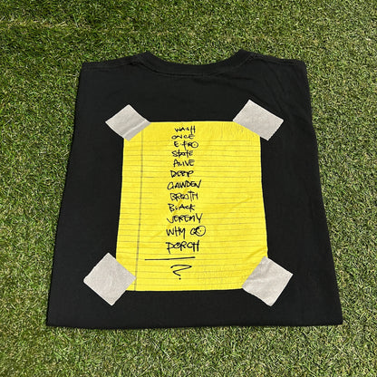 Pearl Jam Modern Alive Tour Black Tee Size Large USED v16426