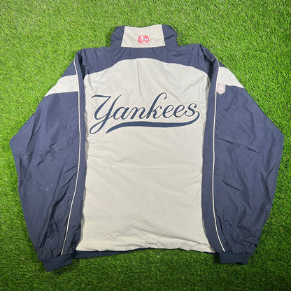 New York Yankees Majestic Team Jacket Size XL USED v17483